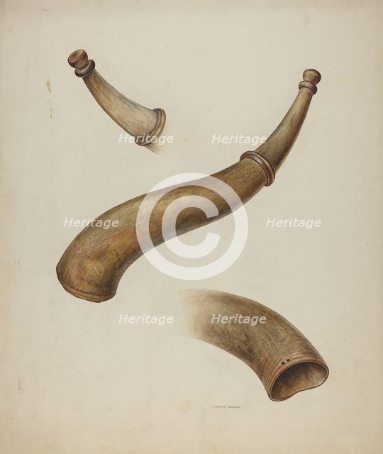 Hunting Horn, 1935/1942. Creator: Stanley Mazur.