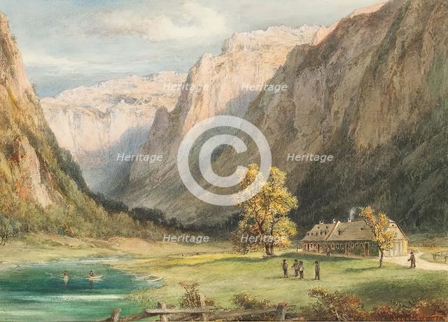 Hunting house in Brunn/Wildalpen, 1881. Creator: Joseph Brunner.