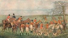 Hunting in Leicestershire, 1827 - In At The Death (1890). Creator: Unknown