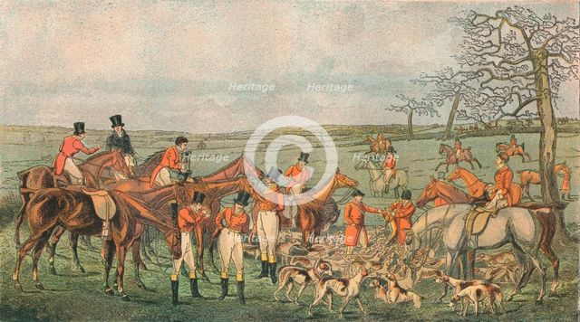 'Hunting in Leicestershire, 1827 - In At The Death', (1890). Creator: Unknown.