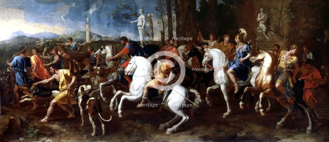 Hunting Meleagro' 1637-1638, work by Nicolas Poussin.