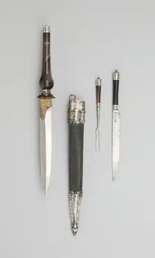 Hunting Plug Bayonet with Eating Utensils, Germany, 1800/1900. Creator: Unknown