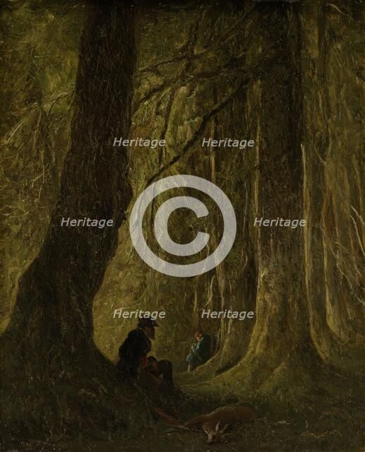 Hunting scene, 1830-1860.  Creator: Johannes Tavenraat.