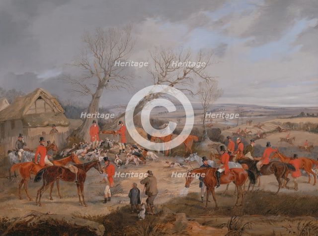 Hunting Scene: The Kill, ca. 1840. Creator: Henry Thomas Alken.