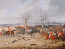 Hunting Scene: In Full Cry, ca. 1840. Creator: Henry Thomas Alken