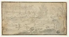 Hunting Scene, n.d. Creator: Jakob Züberlein