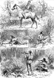 Hunting sketches among the Indians of Minnesota, 1880. Creator: Unknown