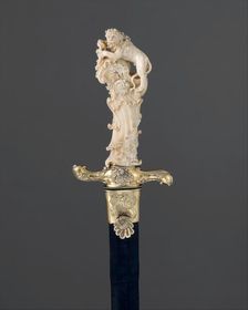 Hunting Sword with Scabbard, German, possibly Munich, ca. 1740. Creator: Joseph Deutschmann