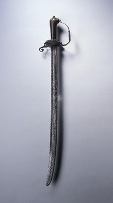Hunting Sword, c. 1700. Creator: Unknown