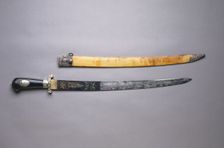 Hunting Sword, c. 1780. Creator: Unknown