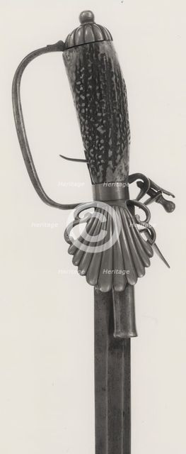 Hunting Sword combined with Flintlock Pistol, England, 1725. Creator: Unknown.