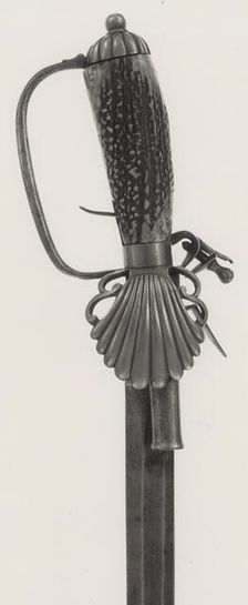 Hunting Sword combined with Flintlock Pistol, England, 1725. Creator: Unknown