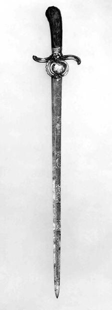 Hunting Sword, German, Dresden, ca. 1750. Creator: Johann Georg Klett