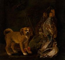 Hunting Still Life with Dog, 1650-1660. Creator: Jan Fyt