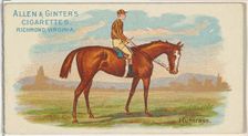 Huntress, from The World's Racers series (N32) for Allen & Ginter Cigarettes, 1888. Creator: Allen & Ginter
