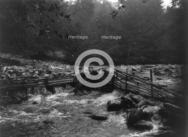 Hupa trout trap, c1923. Creator: Edward Sheriff Curtis.