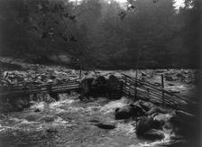 Hupa trout trap, c1923. Creator: Edward Sheriff Curtis