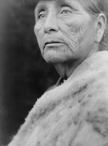 Hupa woman, c1923. Creator: Edward Sheriff Curtis