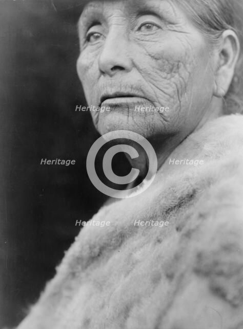 Hupa woman, c1923. Creator: Edward Sheriff Curtis.