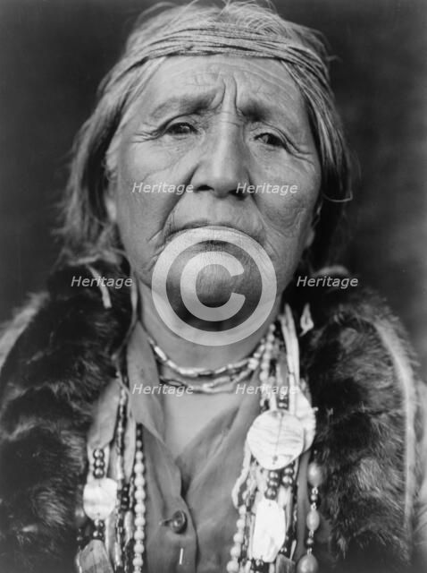 Hupa woman, c1923. Creator: Edward Sheriff Curtis.