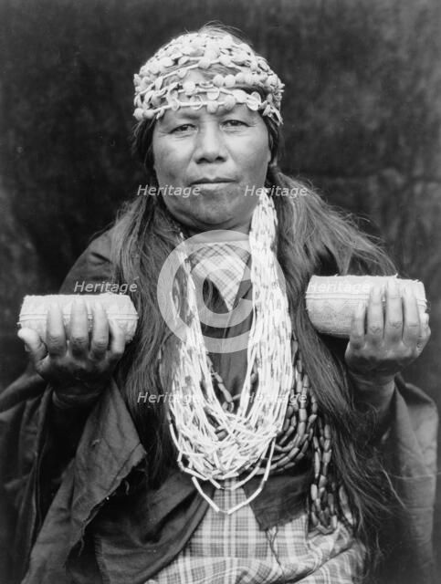 Hupa female shaman, c1923. Creator: Edward Sheriff Curtis.