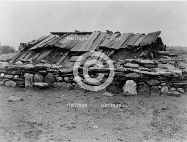 Hupa sweat-house, 1923. Creator: Edward Sheriff Curtis.