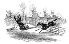 Hurdle race, 1844. Creator: Unknown