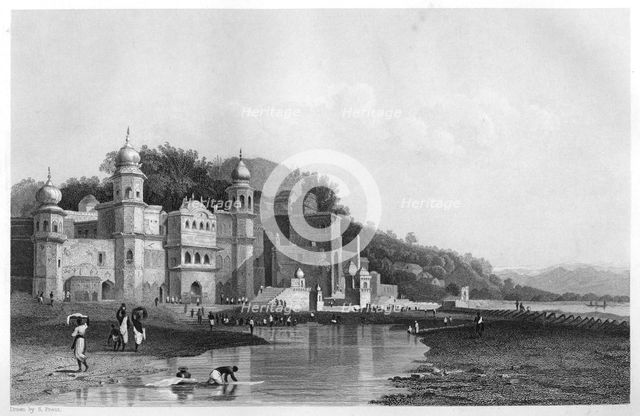 Hurdwar, a place of Hindu pilgrimage, India, c1860. Artist: Unknown