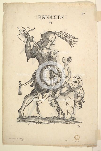 Hurlacher (recto) and Rappold (verso) Families, from Paul Hector Mair’s Berich..., mid 16th century. Creator: Christoph Weiditz.