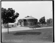 Hurlburt Library, Water Works Park, Detroit, between 1890 and 1901. Creator: Unknown