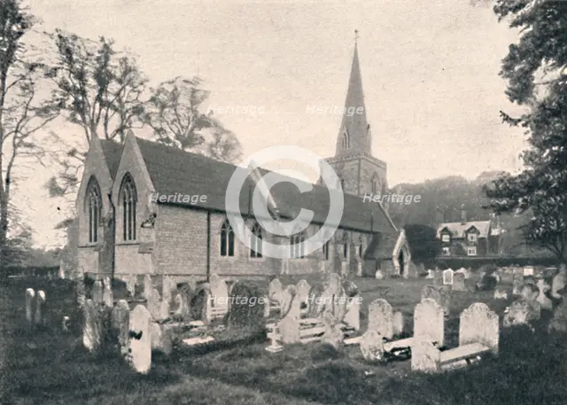 'Hursley Church and Rectory', 1904. Artist: Unknown.