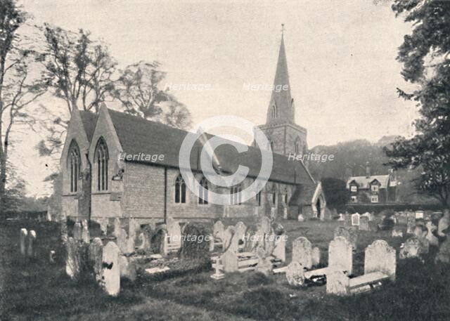 'Hursley Church and Rectory', 1904. Artist: Unknown.