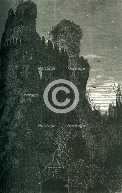 'Hurstmonceaux Castle', c1870.
