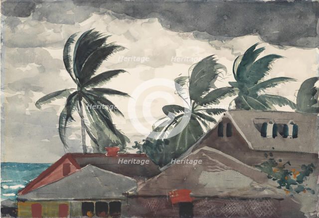 Hurricane, Bahamas, 1898. Creator: Winslow Homer.
