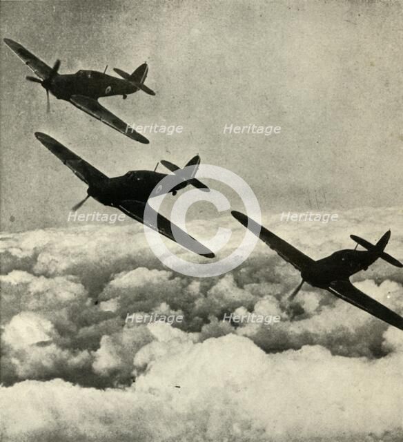 'Hurricanes Over France', 1939-1940, (1941). Creator: Unknown.