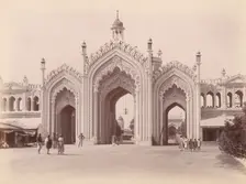 Husainabad Bazar Gateway, Lucknow, India, 1860s-70s. Creator: Unknown