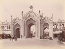 Husainabad Bazar Gateway, Lucknow, India, 1860s-70s. Creator: Unknown