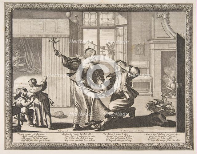 Husband-Beater, ca. 1633. Creator: Abraham Bosse.