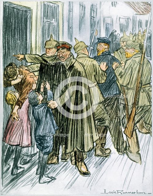 'Husbands and Fathers', 1916. Creator: Louis Raemaekers.