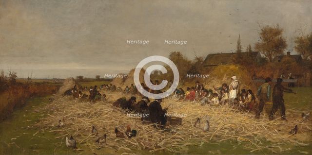 Husking Bee, Island of Nantucket, 1876. Creator: Eastman Johnson.