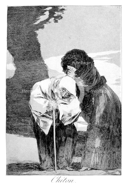 'Hush', 1799. Artist: Francisco Goya