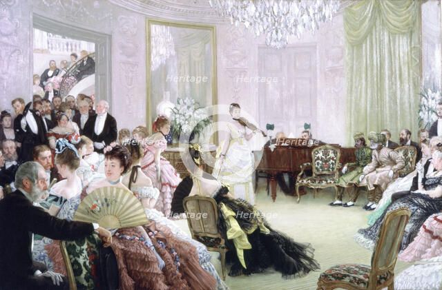 'Hush!', (The Concert), c1875. Artist: James Tissot