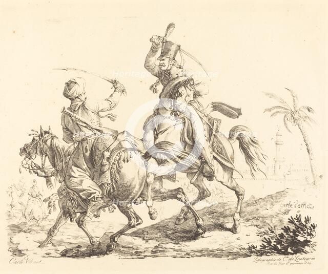 Hussard Striking a Mameluck. Creator: Carle Vernet.