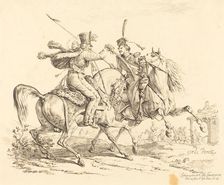 Hussard Striking a Cossack. Creator: Carle Vernet