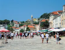 Hvar town, Croatia. Creator: Peter Thompson