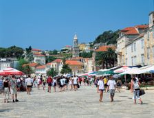 Hvar town, Croatia. Creator: Peter Thompson