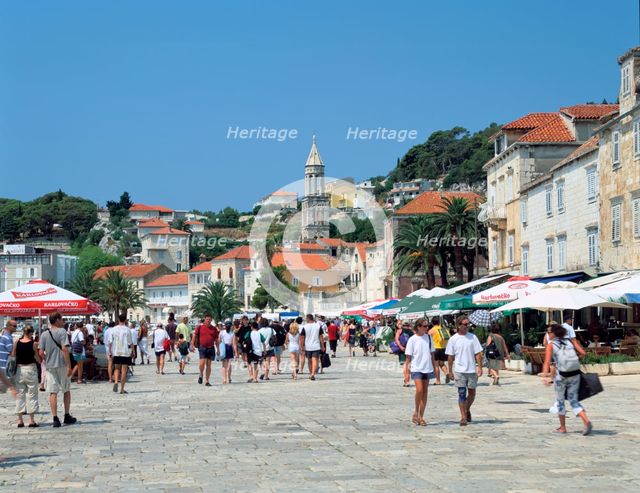 Hvar town, Croatia. Creator: Peter Thompson.