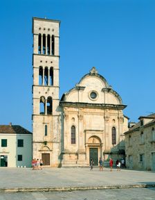 Hvar cathedral, Croatia. Creator: Peter Thompson