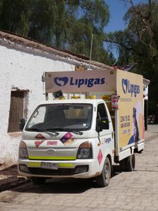 Hyundai H100 Lopigas delivery truck, Chile 2019. Creator: Unknown