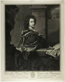 Hyacinthe Rigaud, 1698. Creator: Gerard Edelinck